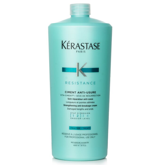 Kerastase Resistance Ciment Anti-Usure Strengthening Anti-Breakage Cream - Rinse Out (For Damaged Lengths &amp; Ends) 1000ml