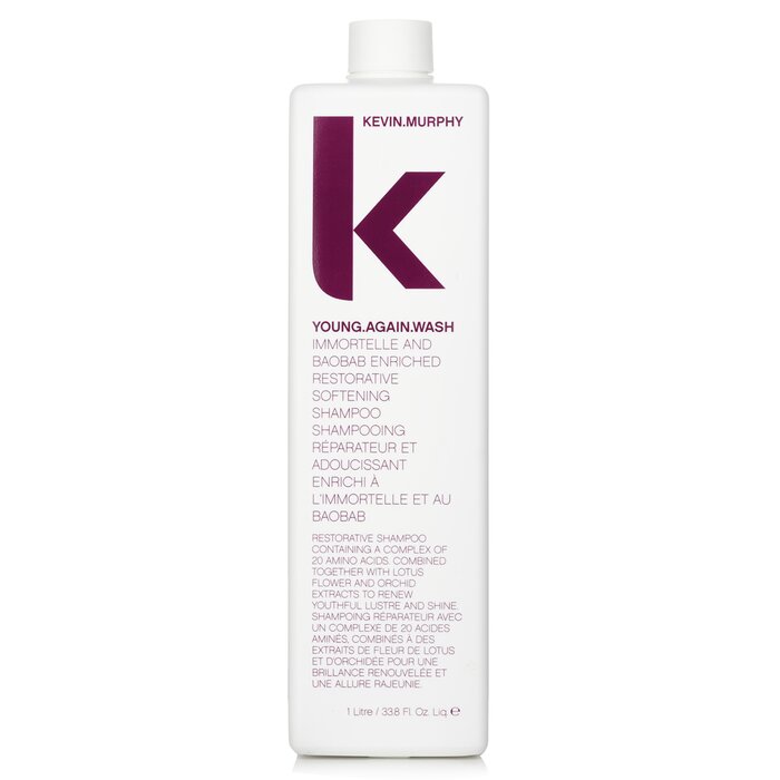 Kevin.Murphy Young.Again.Wash (Immortelle and Baobab Infused Restorative Softening Shampoo - To Dry Brittle Hair) 1000ml