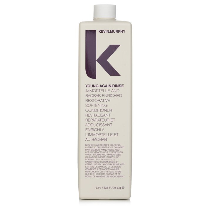Kevin.Murphy Young.Again.Rinse (Immortelle and Baobab Infused Restorative Softening Conditioner - To Dry, Brittle or Damaged Hair) 1000ml