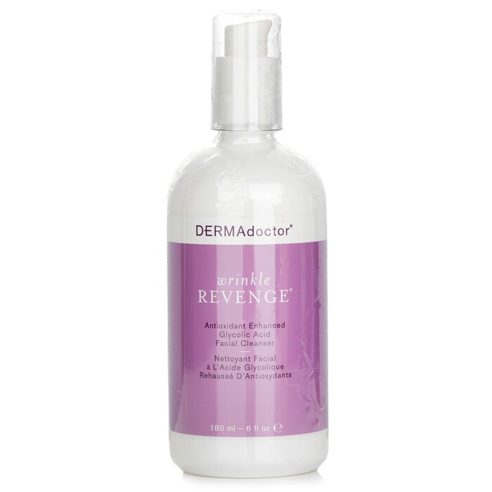 DERMAdoctor Wrinkle Revenge Antioxidant Enhanced Glycolic Acid Facial Cleanser 180ml