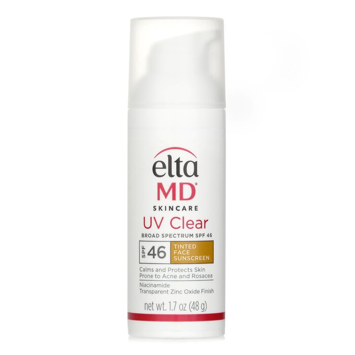 EltaMD UV Clear Facial Sunscreen SPF 46 - For Skin Types Prone To Acne, Rosacea &amp; Hyperpigmentation - Tinted 48g