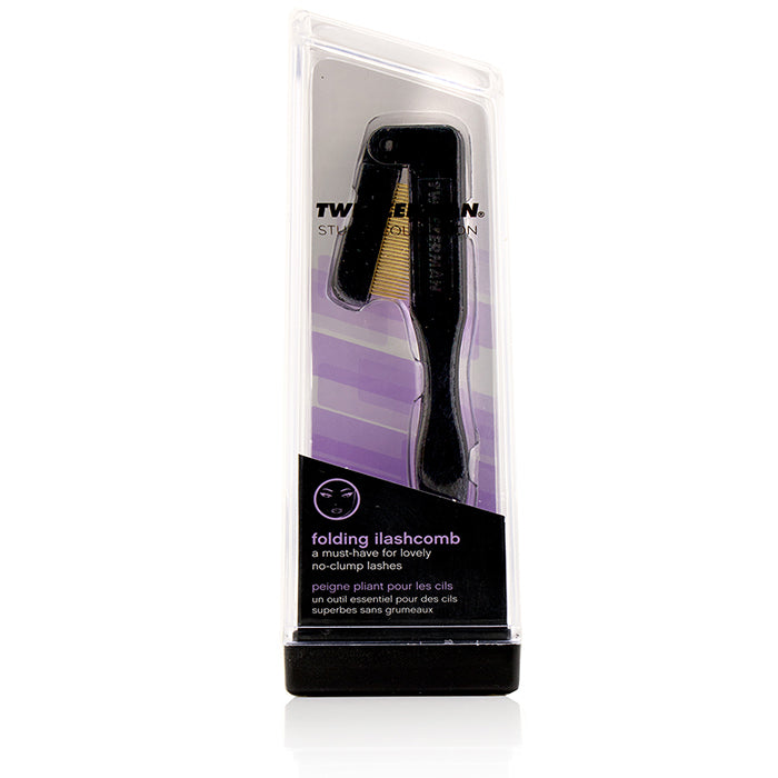 Tweezerman Folding Ilashcomb (Studio Collection) - Black 1PC
