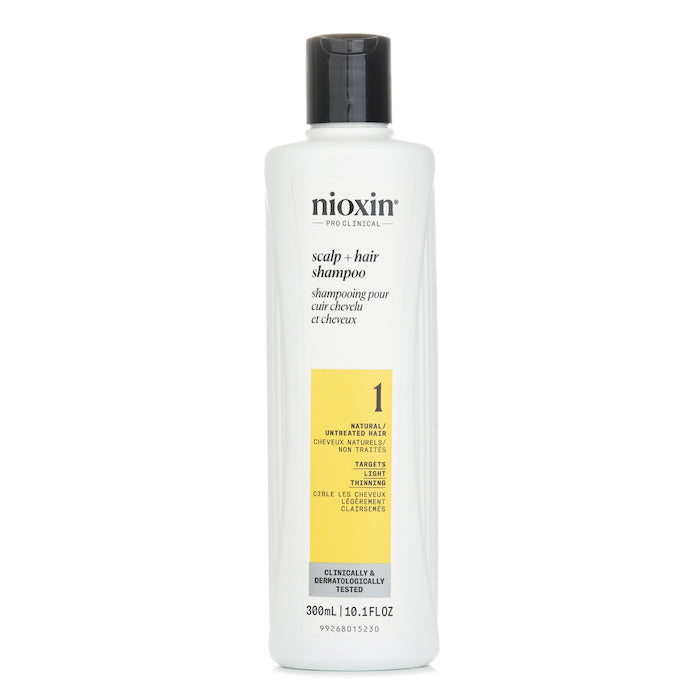 Nioxin Derma Purifying System 1 Cleanser Shampoo (Natural Hair, Light Thinning) 300ml
