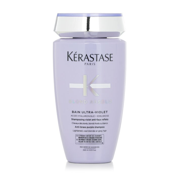 Kerastase Blond Absolu Bain Ultra-Violet Anti-Brass Purple Shampoo (Lightened, Cool Blonde or Grey Hair) 250ml