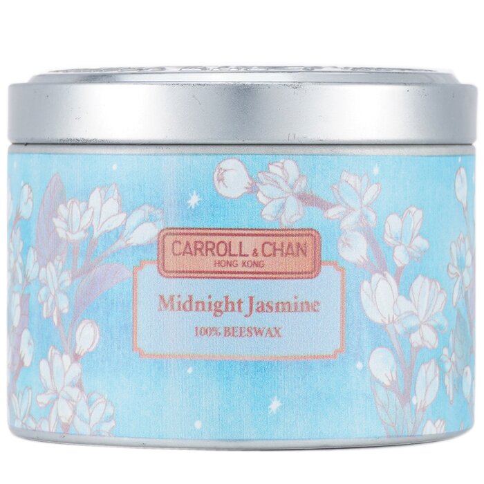Carroll &amp; Chan 100% Beeswax Tin Candle - Midnight Jasmine (8x6) cm