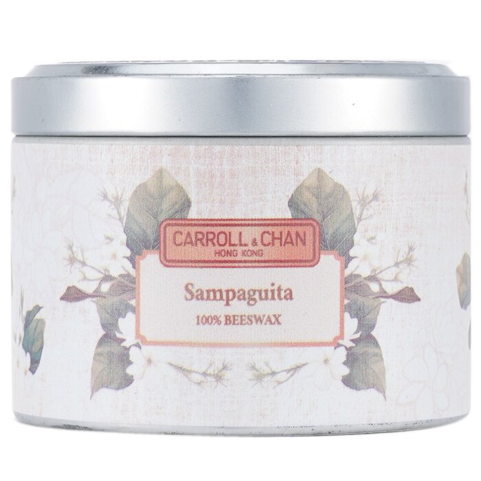 Carroll &amp; Chan 100% Beeswax Tin Candle - Sampaguita (8x6) cm