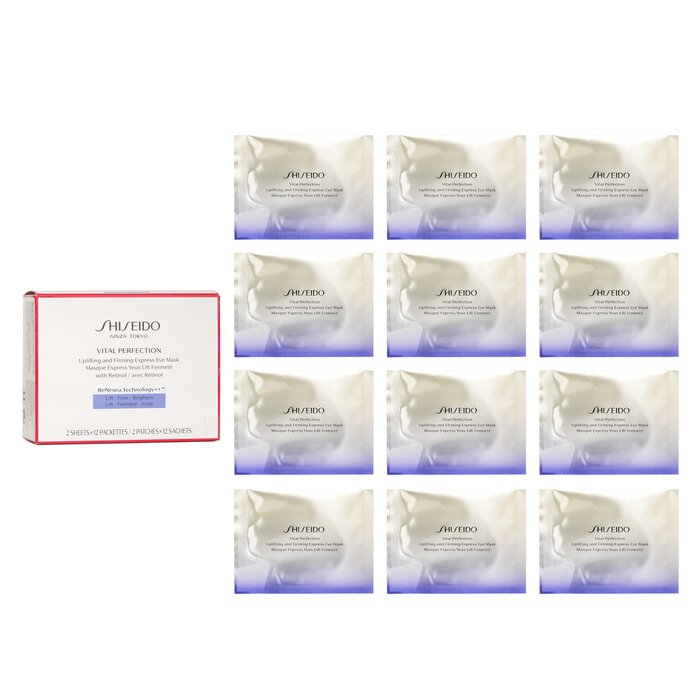 Shiseido Vital Perfection Uplifting &amp; Firming Express Eye Mask With Retinol 12pairs