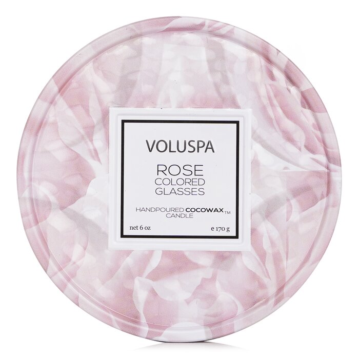 Voluspa 2 Wick Tin Candle - Rose Colored Glasses 170g