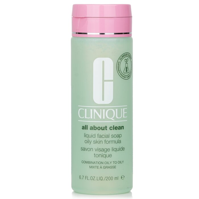 Clinique All About Clean Liquid Facial Soap Oily Skin Formula - Combination Oily to Oily Skin 200ml