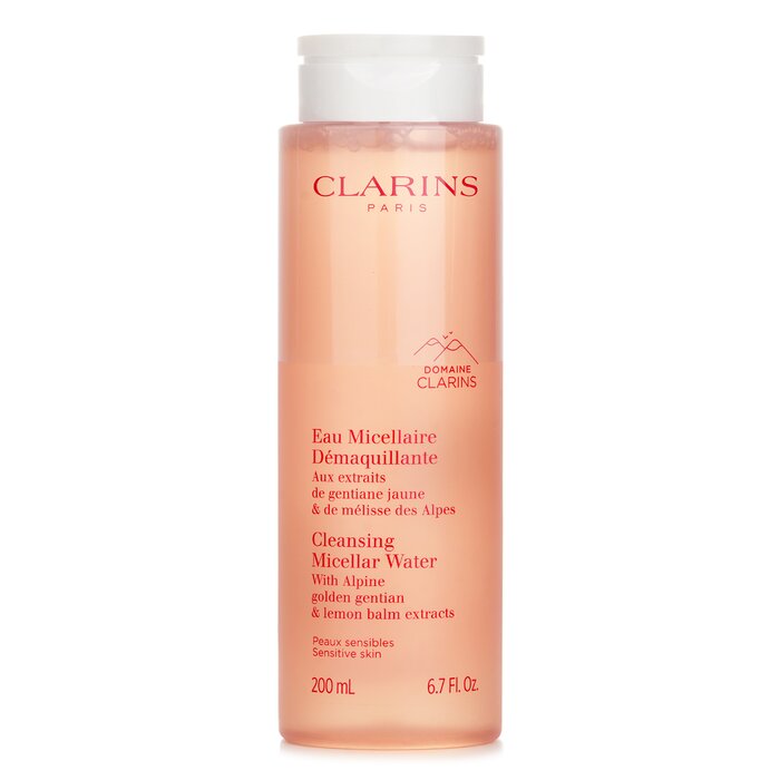 Clarins Cleansing Micellar Water with Alpine Golden Gentian &amp; Lemon Balm Extracts - Sensitive Skin(Random Packaging) 200ml