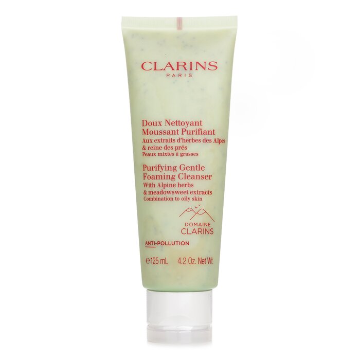 Clarins Purifying Gentle Foaming Cleanser with Alpine Herbs &amp; Meadowsweet Extracts - Combination to Oily Skin 125ml