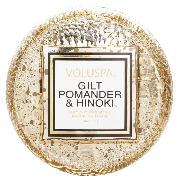 Voluspa Macaron Candle - Gilt Pomander &amp; Hinoki 51g