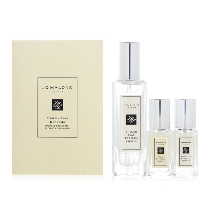 Jo Malone English Pear &amp; Freesia Coffret: EP &amp; F Cologne 30ml +Wood Sage &amp; Sea Salt Cologne 9ml +Wild Bluebell Cologne 9ml 3pcs