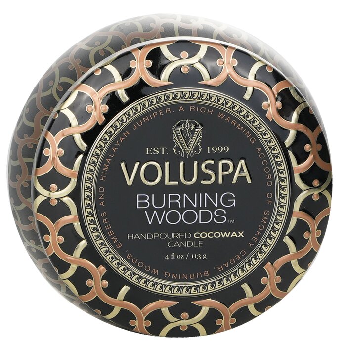 Voluspa Mini Tin Candle - Burning Woods 113g