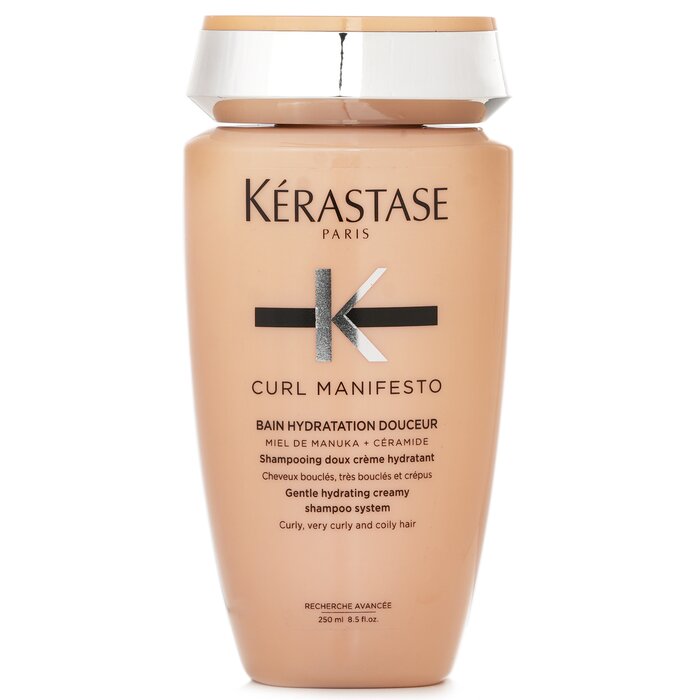 Kerastase Curl Manifesto Bain Hydratation Douceur Gentle Hydrating Creamy Shampoo (For Curly, Very Curly &amp; Coily Hair) 250ml