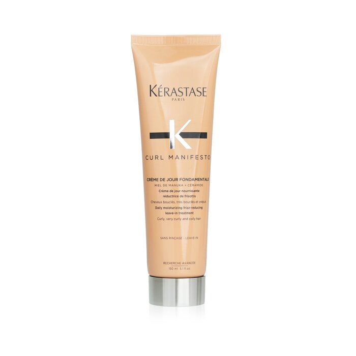 Kerastase Curl Manifesto Creme De Jour Fondamentale Hair Cream Daily Moisturizing Frizz-Reducing Leave-in Treatment-For Curly 150ml