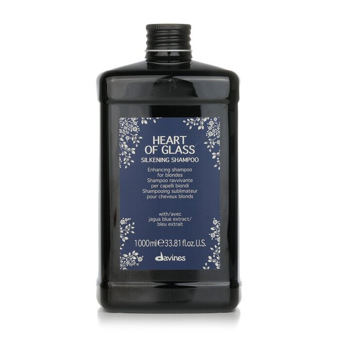Davines Heart Of Glass Silkening Shampoo For Blonde (Salon Size) 1000ml