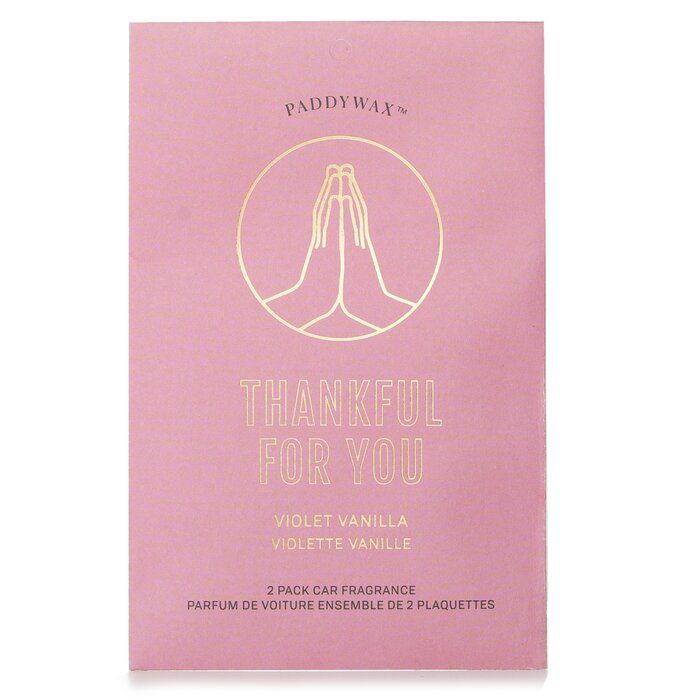 Paddywax Impressions Car Fragrance - Thankful For You 2packs