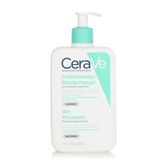 CeraVe Foaming Facial Cleanser for Normal to Oily Skin 473ml