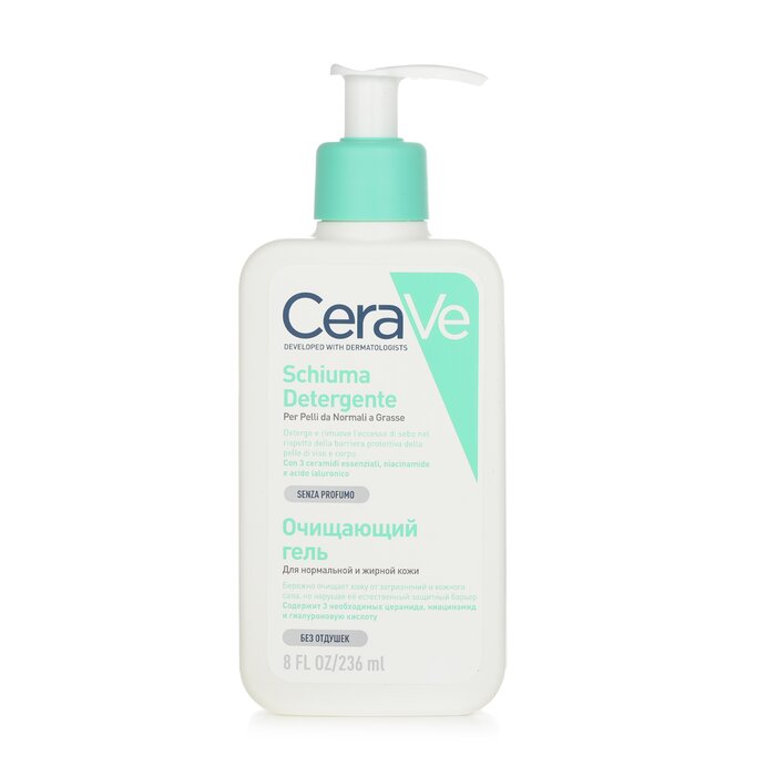 CeraVe Foaming Cleanser For Normal to Oily Skin (With Pump) 236ml