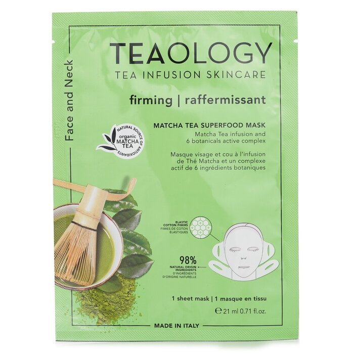 Teaology Matcha Tea Superfood Face &amp; Neck Mask 21ml