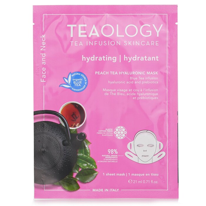 Teaology Peach Tea Hyaluronic Face &amp; Neck Mask 21ml