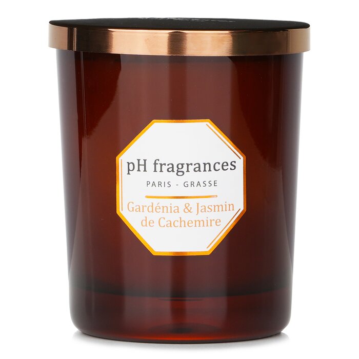 pH fragrances Scented Candle Gardenia &amp; Jasmine Of Cashmere 180g