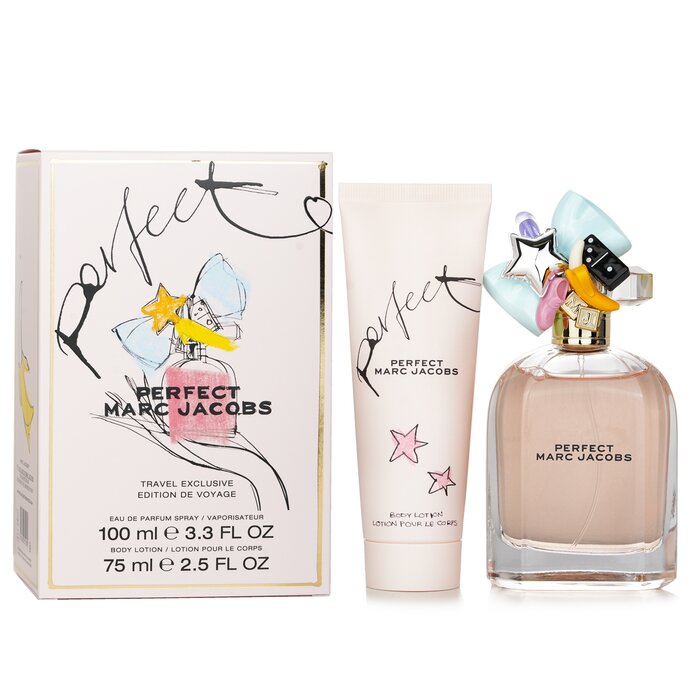 Marc Jacobs Perfect Travel Exclusive Edition De Voyage Coffret: Eau De Parfum Spray 100ml + Body Lotion 75ml 2pcs