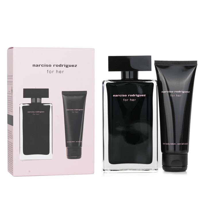 Narciso Rodriguez For Her Eau De Toilette Spray Set: Eau De Toilette Spray 100ml + For Her Body Lotion 75ml 2pcs