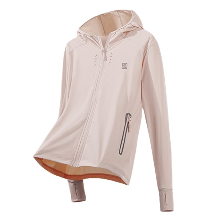 ONE BOY Ice-Cooling Breathable Jacket for ladies (Color: Rose Orange ; Size: M) 冰感透氣機能冰峰衣-女裝 (顏色:玫瑰橘) 中碼 1PC