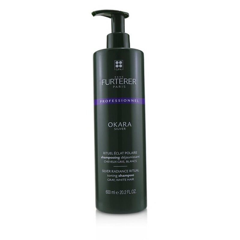 Rene Furterer Okara Silver Silver Radiance Ritual Toning Shampoo - Gray, White Hair (Salon Product) P0007052/114300 600ml / 20.2oz