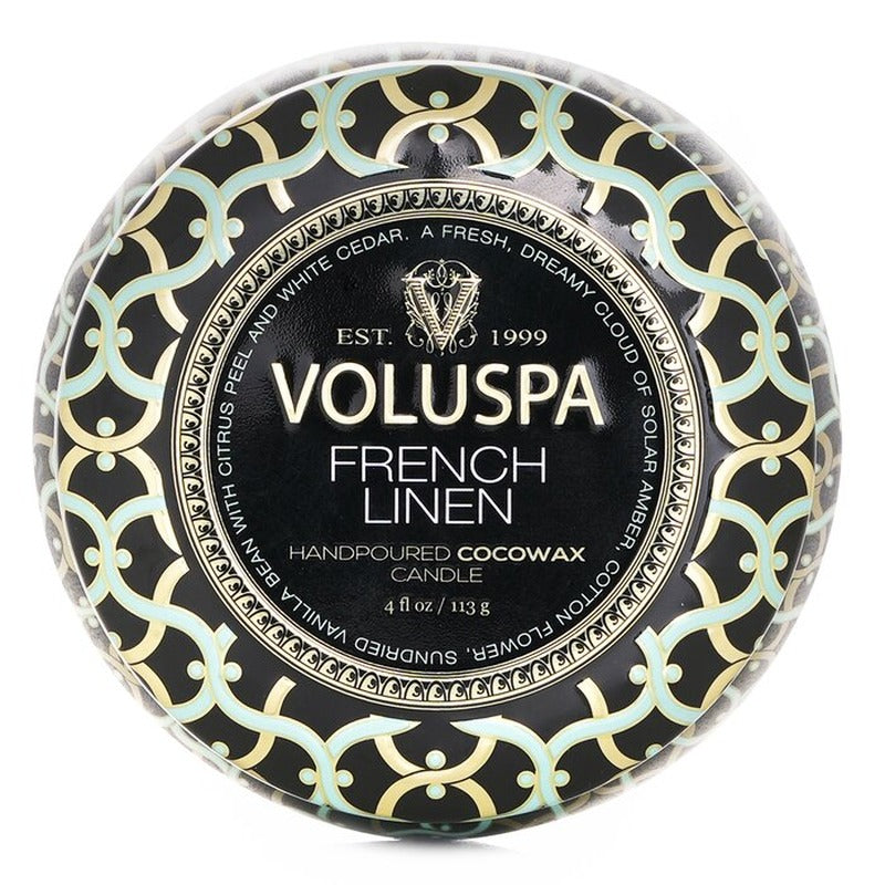 Voluspa Mini Tin Candle - French Linen 113g