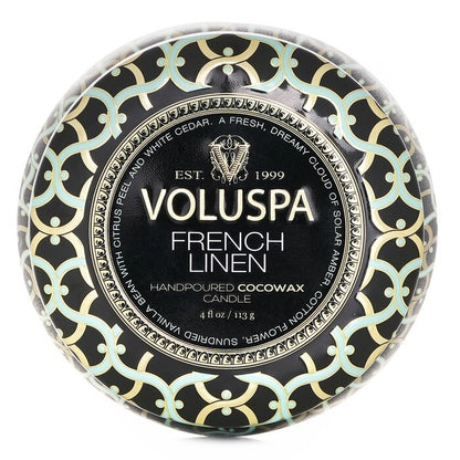 Voluspa Mini Tin Candle - French Linen 113g