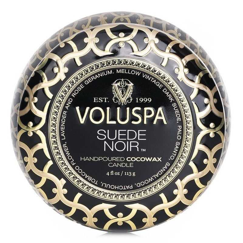 Voluspa Mini Tin Candle - Suede Noir 113g