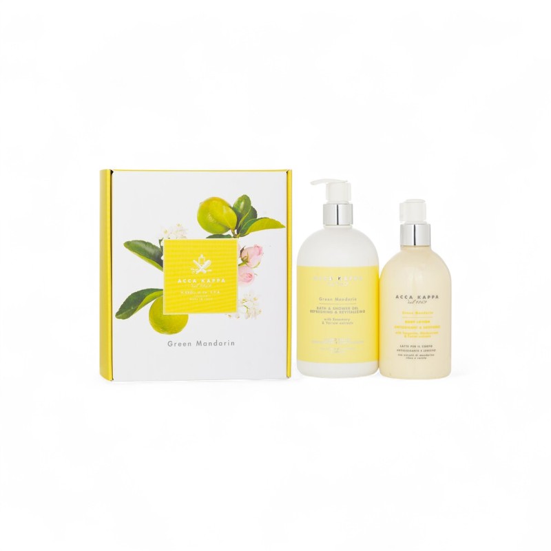 Acca Kappa Mandarin &amp; Green Tea Body Care Gift Set: Mandarin &amp; Green Tea Shower Gel 500ml + Mandarin &amp; Green TeaBody Lotion 300ml 028162 2pcs