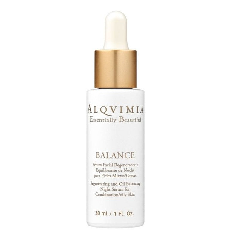 Alqvimia Regenerating and Oil Balancing Night Serum for Combination/Oily Skin 30ml