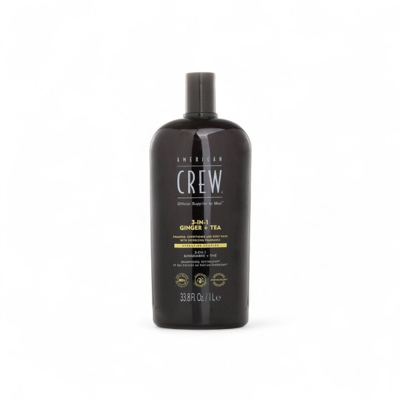 American Crew 3-in-1 Ginger + Tea Shampoo, Conditioner And Body Wash 003305 1000ml/33.8oz