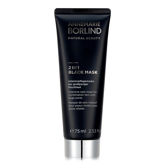 Annemarie Borlind 2 In 1 Black Mask - Intensive Care Mask For Combination Skin with Large Pores 00892/892 75ml/2.53oz