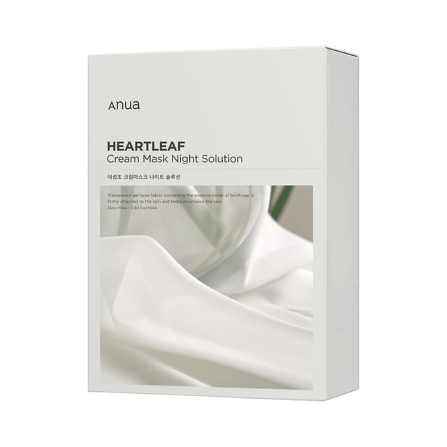 Anua Heartleaf Cream Mask Night Solution Pack Set 25ml x 10 pcs