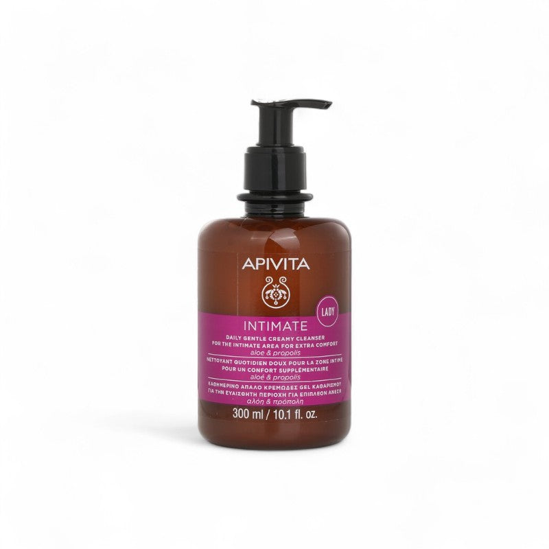 Apivita Intimate Lady Daily Gentle Creamy Cleanser For The Intimate Area For Extra Comfort Aloe &amp; Propolis 094102 300ml