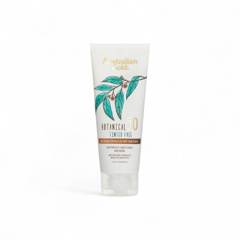 Australian Gold Botanical Sunscreen SPF 50 Tinted Face BB Cream - Rich to Deep A70887 89ml/3oz