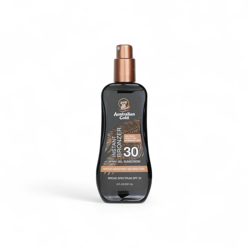 Australian Gold Spray Gel Sunscreen SPF 30 with Instant Bronzer A70536 237ml/8oz