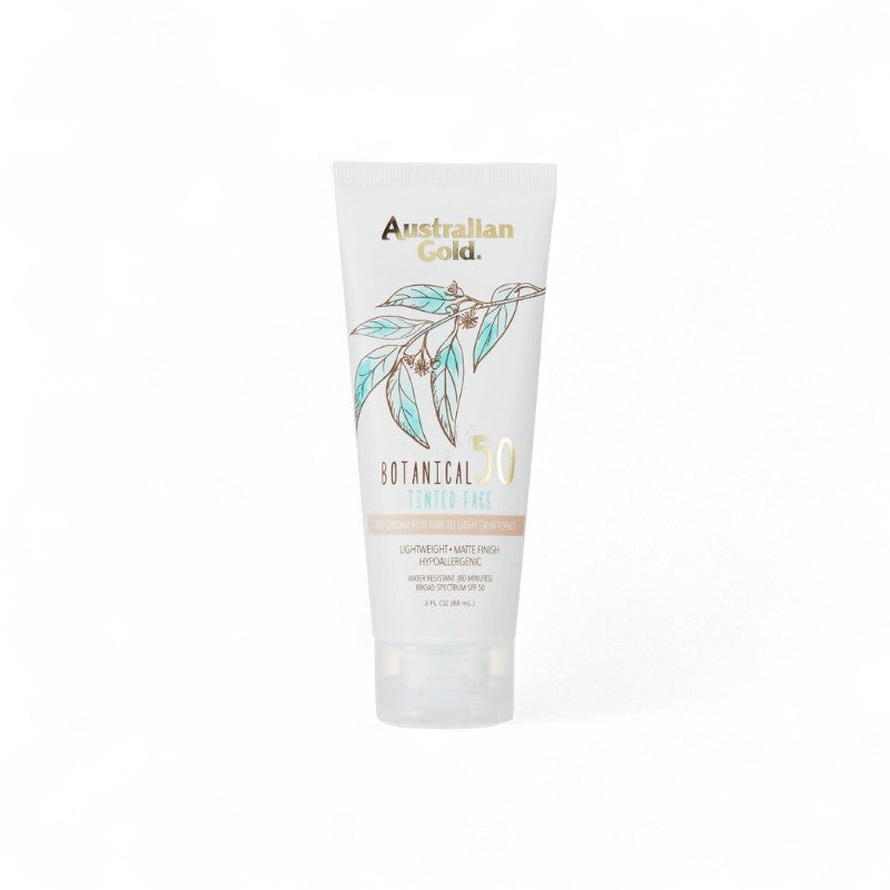 Australian Gold Botanical Sunscreen SPF 50 Tinted Face BB Cream - Fair to Light A70932 89ml/3oz