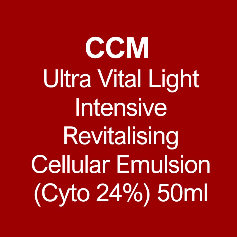 CCM Ultra Vital Light Intensive Revitalising Cellular Emulsion (Cyto 24%) 50ml