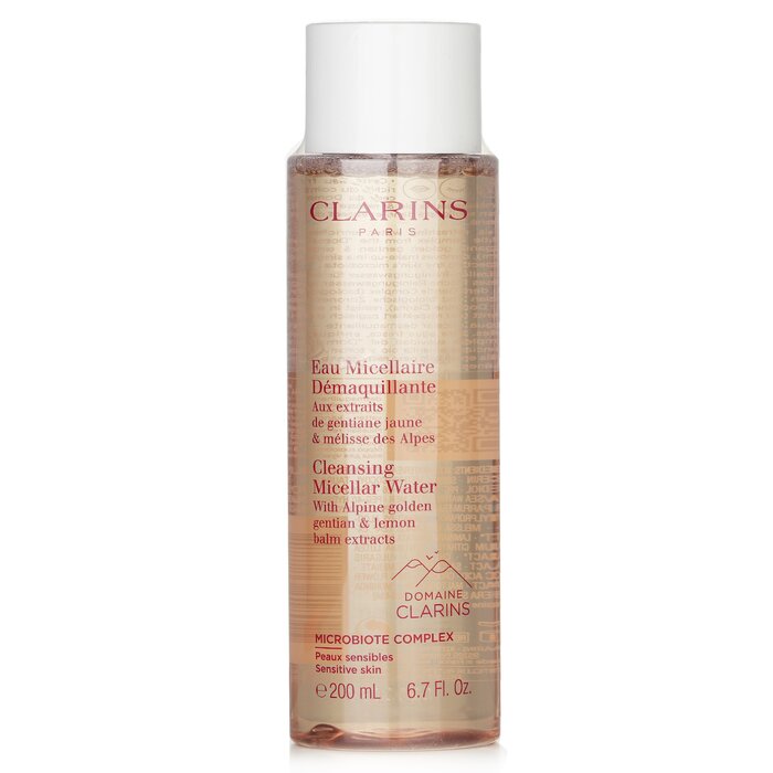 Clarins Cleansing Micellar Water with Alpine Golden Gentian & Lemon Balm Extracts - Sensitive Skin  200ml/6.7oz (Parallel Import)