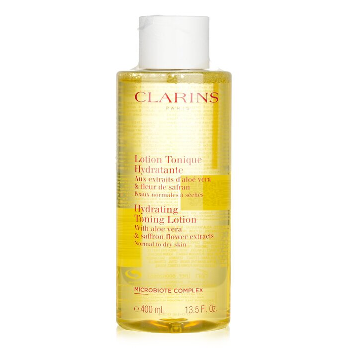 Clarins Hydrating Toning Lotion with Aloe Vera &amp; Saffron Flower Extracts - Normal to Dry Skin  400ml/13.5oz (Parallel Import)