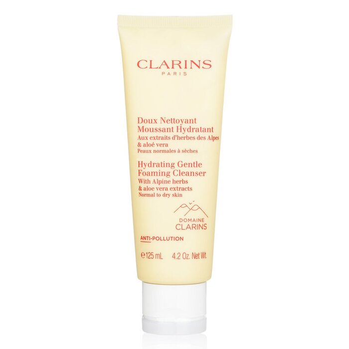 Clarins Hydrating Gentle Foaming Cleanser with Alpine Herbs &amp; Aloe Vera Extracts - Normal to Dry Skin  125ml/4.2oz (Parallel Import)