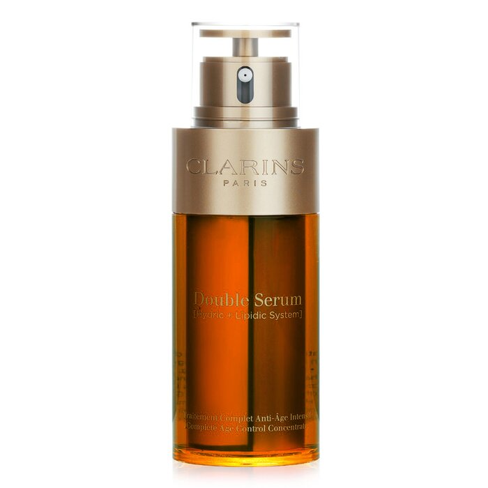 Clarins Double Serum (Hydric + Lipidic System) Complete Age Control Concentrate (Deluxe Edition)  75ml/2.5oz (Parallel Import)