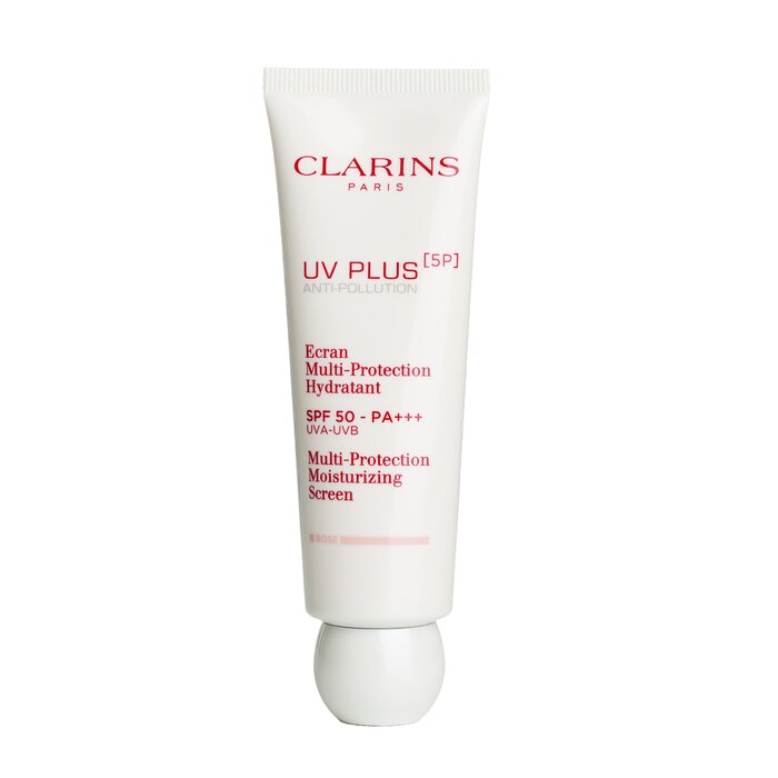 Clarins UV Plus [5P] Anti-Pollution Multi-Protection Moisturizing Screen SPF 50 - Rose  50ml/1.6oz (Parallel Import)