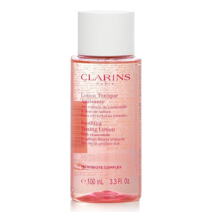 Clarins Soothing Toning Lotion with Chamomile &amp; Saffron Flower Extracts - Very Dry or Sensitive Skin  100ml/3.3oz (Parallel Import)